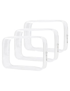 Bolsas de Viaje Transparentes 3 Piezas Buminee 20.3x6.4x13.5cm