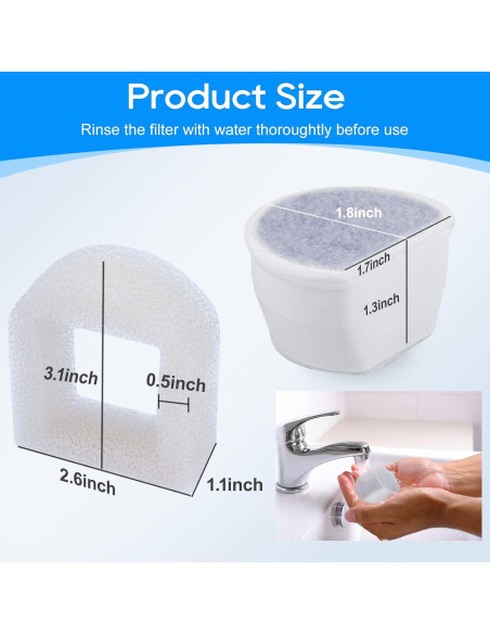 Filtros de Fuente para Gatos MyfatBOSS - 8 Piezas