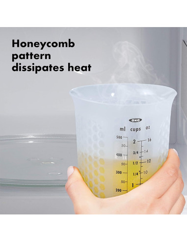 Taza Medidora de Silicona OXO 1 Taza 237ml Transparente