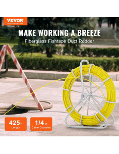 Cinta de Pescado Eléctrica VEVOR 6MM x 130M Fibra de Vidrio 2