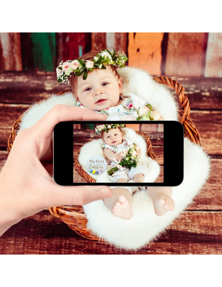 Juego de Tarjetas de Hitos de Bebé de Madera - 10 Piezas