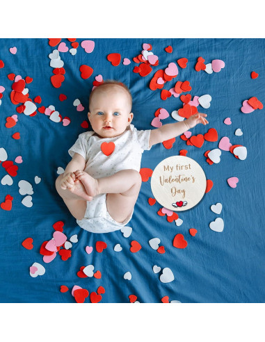 Juego de Tarjetas de Hitos de Bebé de Madera - 10 Piezas