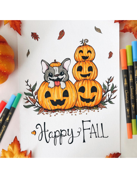 Marcadores de doble punta CAISEXILE 24 colores para arte