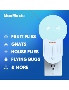 Trampa de Insectos Voladores MaxMoxie con Luz UV y 5 Recargas 2