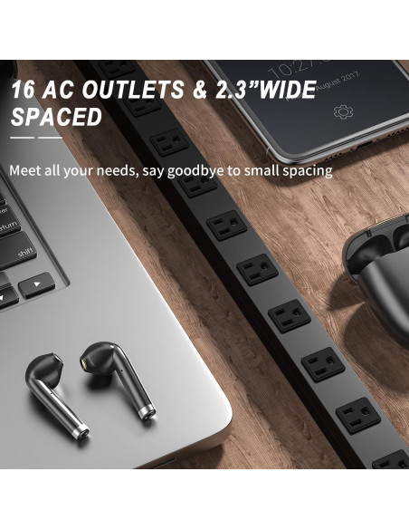 Protector de Sobretensión Metálico Berigtta 16 Salidas 1800J