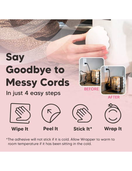 Organizador de Cables Resistente al Calor La Envoltura de Cables Negro