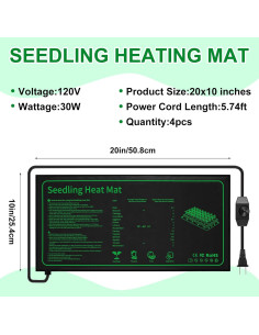 Paquete de 4 Almohadillas Térmicas Ganeen 25.4x50.8cm Ajustables 2