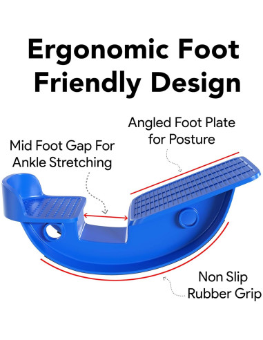 Estirador de Pantorrilla ProHeal PHP-FOOT-ROCKER-BK con Masajeador