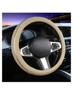 Funda de Volante de Coche XIANGDING 37-39 cm Cuero Microfibra