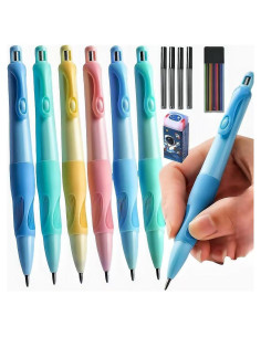 Lápices mecánicos Inclock 2.0mm HB con 14 minas - Paquete de 6