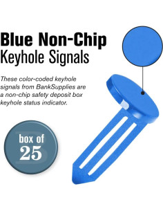 Señales de Llave BankSupplies Azul Alquiler Vencido - Caja 25 2