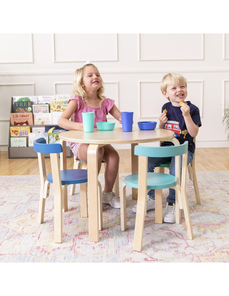 Vajilla Infantil ECR4Kids Mi Primer Juego de Comida 15 Piezas Azul