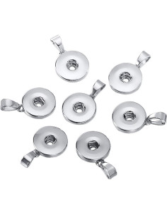 12 Piezas Base Colgante Snap Gewene para Joyas DIY 2