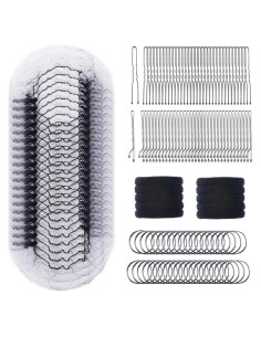 260PCS Juego de Accesorios para Cabello Negro 30cm 100 Pasadores