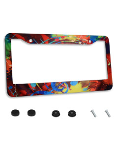 Marco de Placa de Licencia Acero Inoxidable Invincibleframe 30.99x16cm