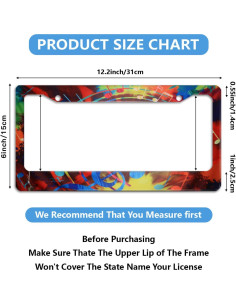 Marco de Placa de Licencia Acero Inoxidable Invincibleframe 30.99x16cm 2