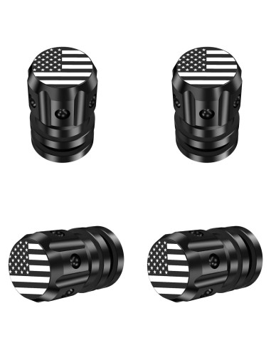 Tapas de Válvula Neumático QUARKACE 4 Piezas Bandera Americana