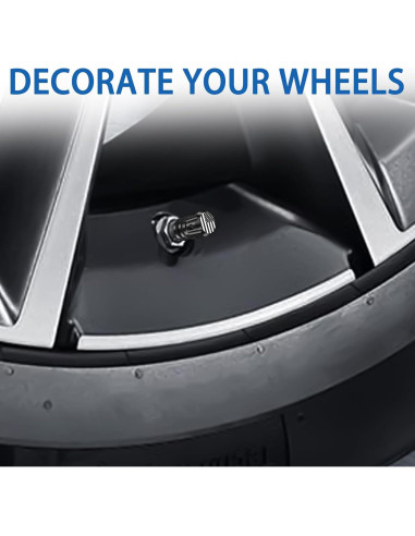 Tapas de Válvula Neumático QUARKACE 4 Piezas Bandera Americana