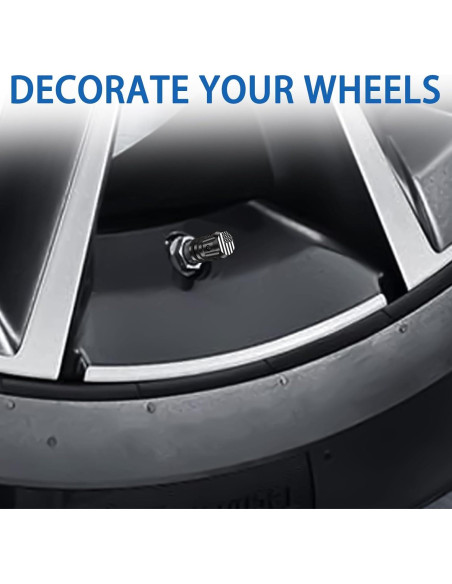 Tapas de Válvula Neumático QUARKACE 4 Piezas Bandera Americana