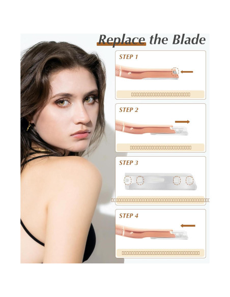 Rasuradora Facial MoHern Profesional con 40 Repuestos