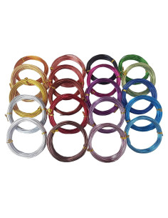 Alambre de Aluminio para Manualidades Caimo 100m 20 Colores 2mm