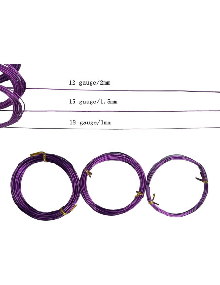 Alambre de Aluminio para Manualidades Caimo 100m 20 Colores 2mm