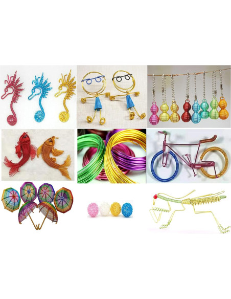 Alambre de Aluminio para Manualidades Caimo 100m 20 Colores 2mm