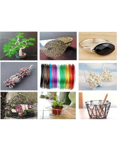 Alambre de Aluminio para Manualidades Caimo 100m 20 Colores 2mm