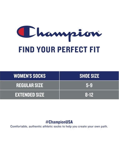 Calcetines de corte bajo para mujeres Champion, 6 pares