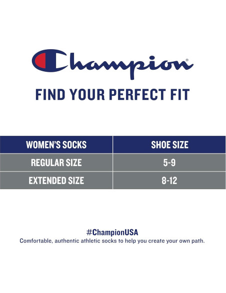 Calcetines de corte bajo para mujeres Champion, 6 pares