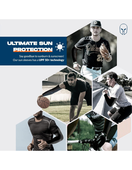 Mangas para brazos ARMORAY Antideslizantes UV para Correr y Deporte