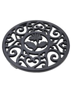 Trivet de Hierro Fundido Antrader Redondo 11.8cm Negro