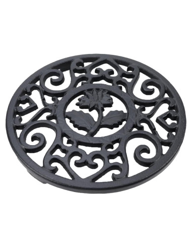 Trivet de Hierro Fundido Antrader Redondo 11.8cm Negro