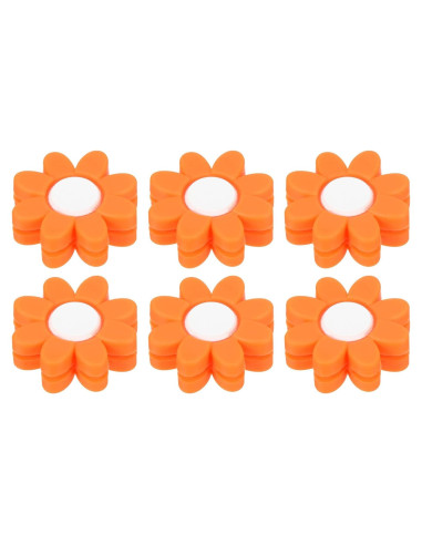 Amortiguador de Vibraciones para Raquetas de Tenis PATIKIL - Silicona Naranja