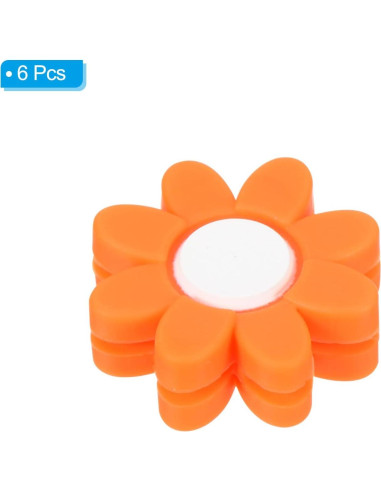 Amortiguador de Vibraciones para Raquetas de Tenis PATIKIL - Silicona Naranja