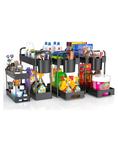 Organizadores Bajo el Fregadero ZIZOTI - 4 Piezas Apilables