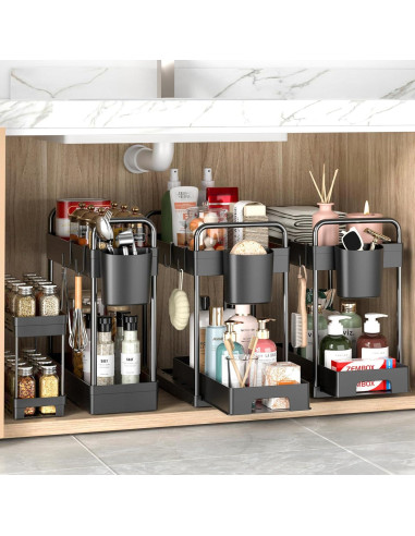 Organizadores Bajo el Fregadero ZIZOTI - 4 Piezas Apilables