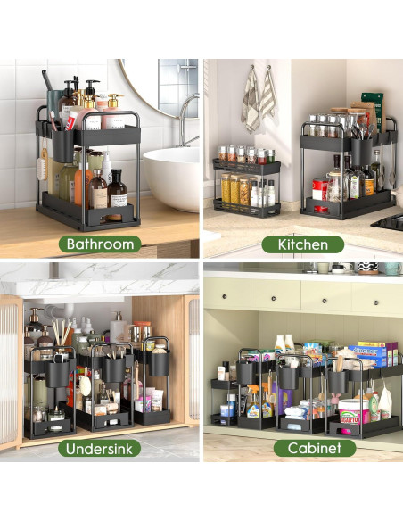 Organizadores Bajo el Fregadero ZIZOTI - 4 Piezas Apilables