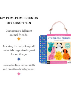 Kit de Manualidades para Niños Petit Collage Pom Pom 2