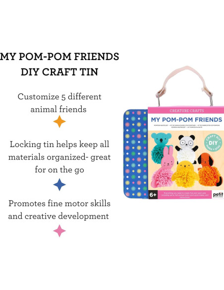 Kit de Manualidades para Niños Petit Collage Pom Pom