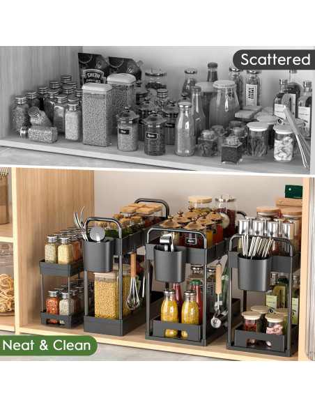 Organizadores Bajo el Fregadero ZIZOTI - 4 Piezas Apilables