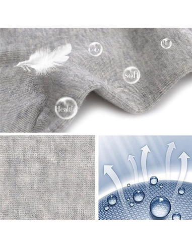 8 Pares de Calcetines de Tobillo Antideslizantes CHARKING Mujer