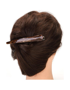 2 Clips para Cabello Antideslizantes Yishenyishi Caqui y Marrón 2