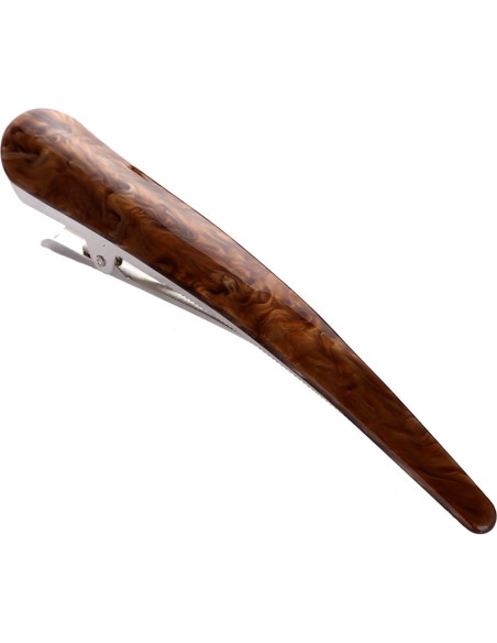 2 Clips para Cabello Antideslizantes Yishenyishi Caqui y Marrón