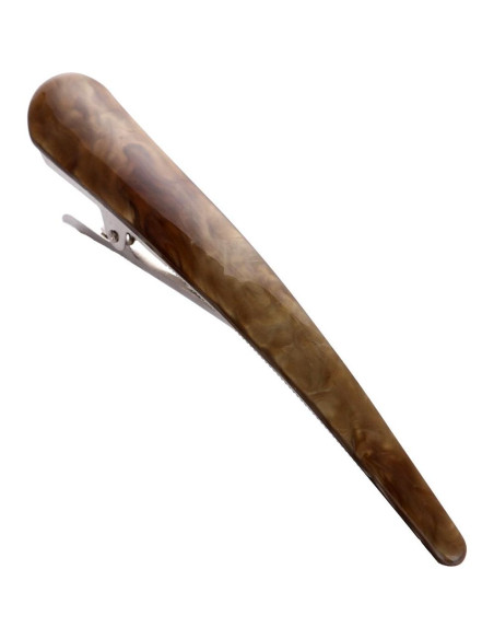 2 Clips para Cabello Antideslizantes Yishenyishi Caqui y Marrón