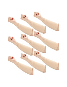 Janmercy 9 Pares Protectores de Brazo para Piel Delgada Beige