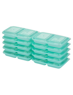 GoodCook Juego de 10 Contenedores de Almacenamiento 2 Compartimentos