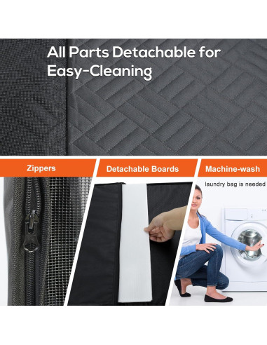 Hamaca para Perros Mediana RZFFJ - Funda Asiento Trasero Negra