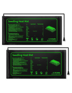 Paquete de 2 Mats de Calentamiento 20W para Plantas RooTrimmer