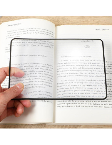 4 Lentes de Aumento 3X Dimeho para Lectura - Lupa Fresnel